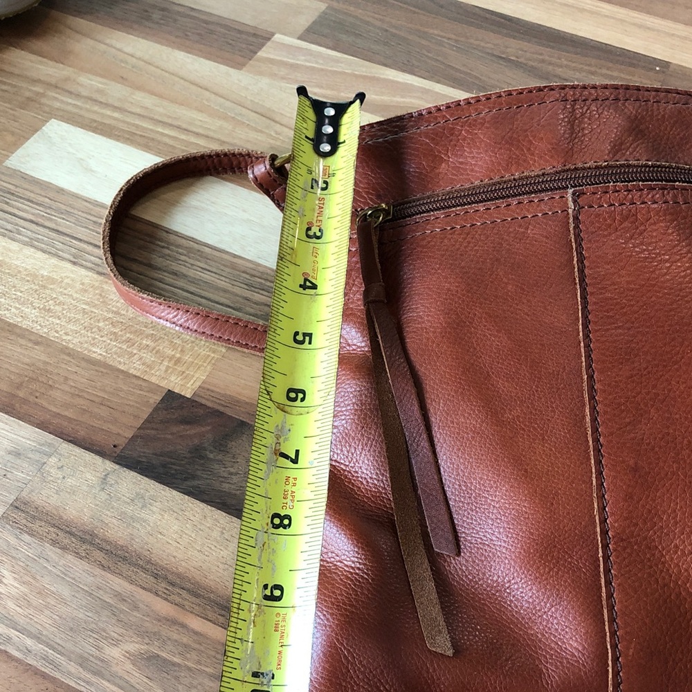 Margot Slim Leather Crossbody Bag in Brown - Picture 6 of 12